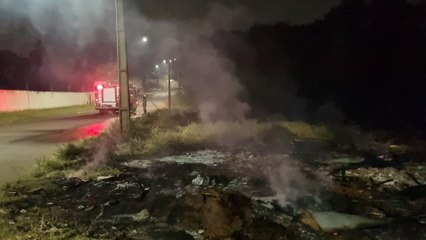 Incêndio ambiental é registrado na Vila Tolentino em Cascavel