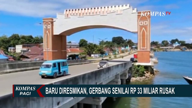 Baru Diresmikan, Gerbang Wisata di Kendari Senilai Rp33 Miliar Rusak, Pemprov Sultra: Dirusak Orang