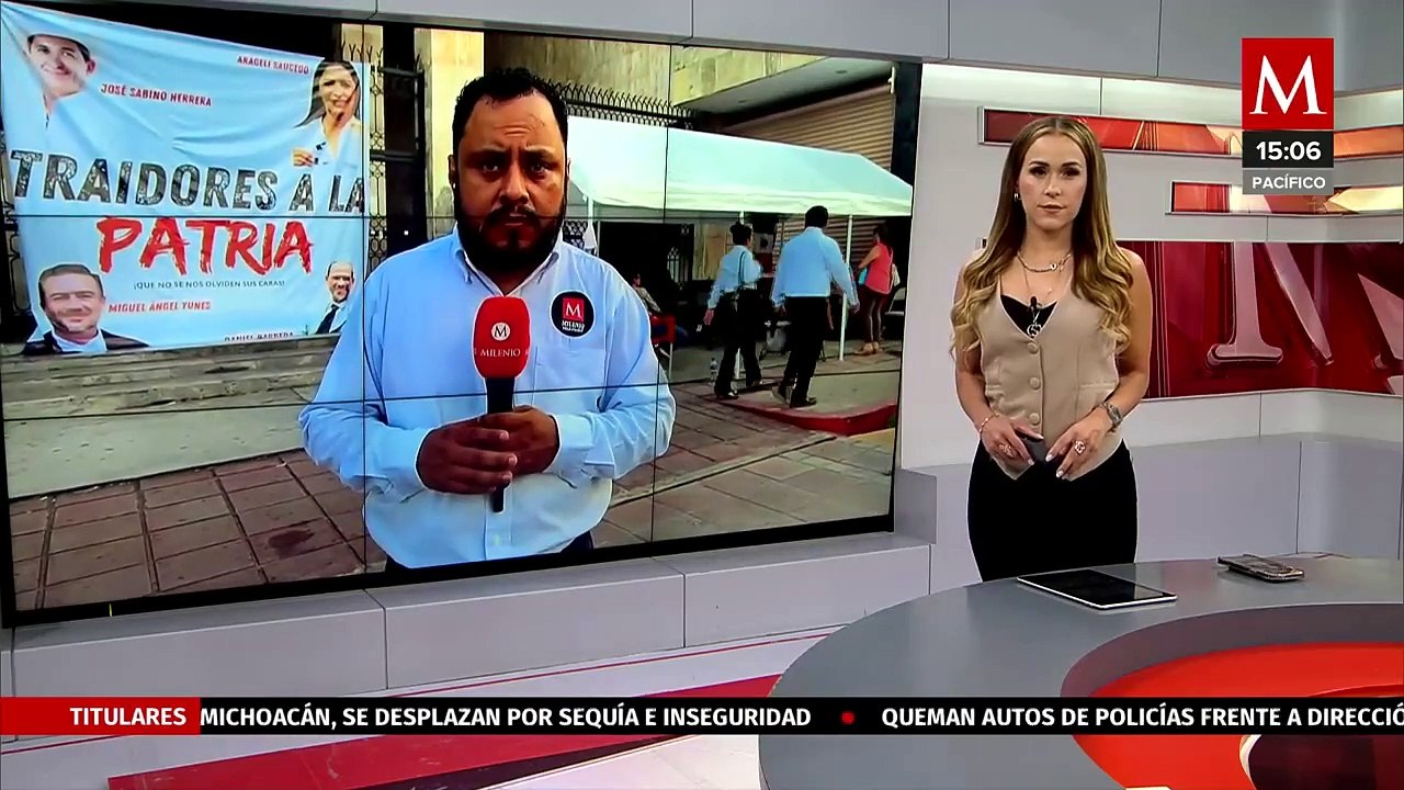 Trabajadores del Poder Judicial mantienen plantón en Chiapas