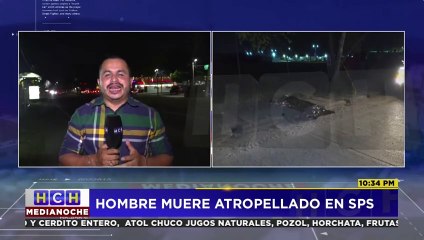 Un hombre muere atropellado en San Pedro Sula