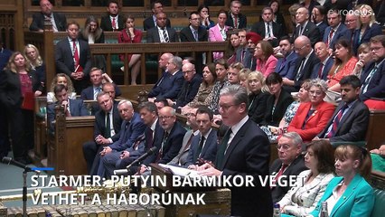 Starmer: Putyin kezdte a háborút, bármikor véget vethet neki