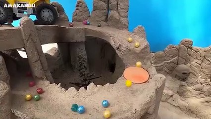 Marble Run 1000 Marbles Sand Volcano Vs Whirlpool ASMR Amakandu V021