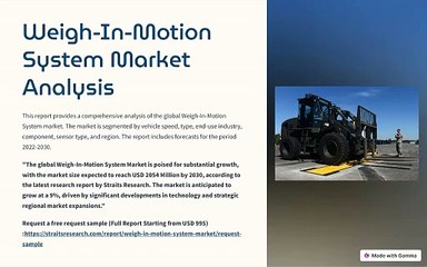 Weigh-In-Motion System Market Size by 2030