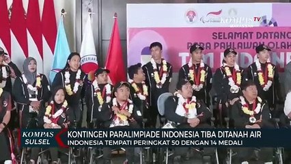 Kontingen Paralimpiade Indonesia Tiba Ditanah Air