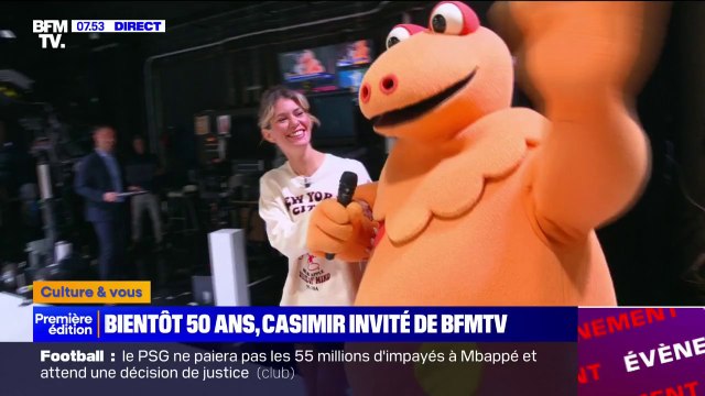 Casimir, personnage de L'île aux enfants, débarque sur le plateau de Première édition pour ses 50 ans