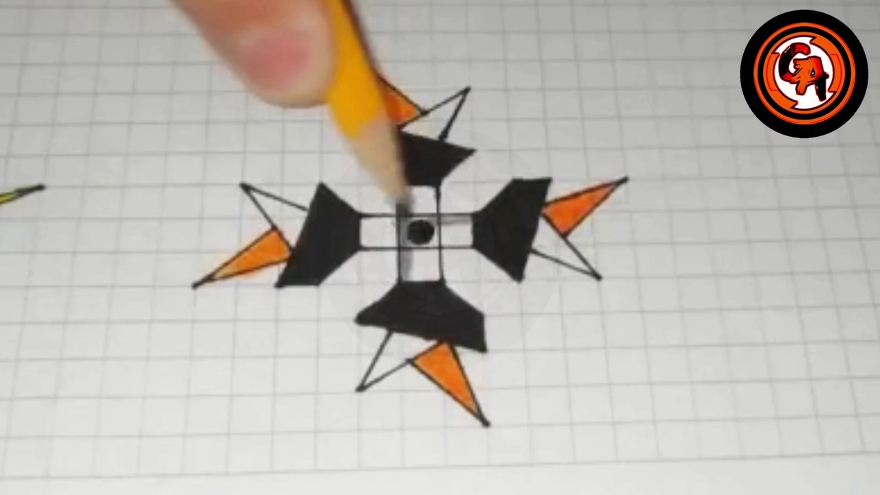(VIDEO #0001) ️️ DIBUJANDO un hermoso diseño con una regla y marcadores de colores.