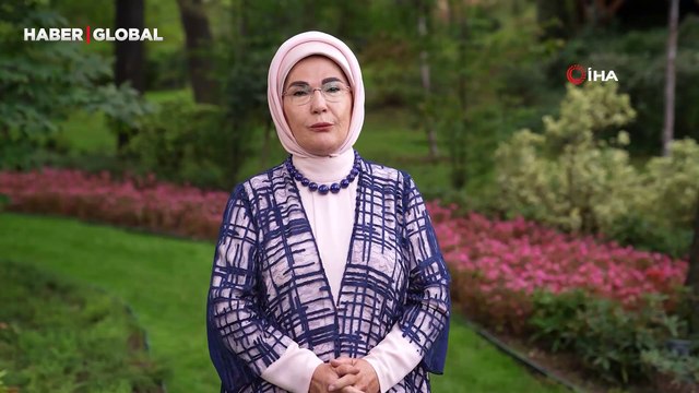 Emine Erdoğan, Kiev'deki 4. Lider Eşleri Zirvesi'ne video mesaj gönderdi