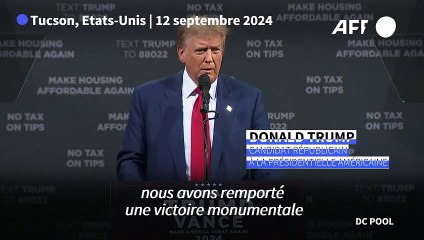 Présidentielle américaine: Trump refuse le nouveau débat que voudrait Harris