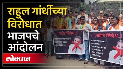 भाजप आक्रमक, राहुल गांधींच्या विरोधात राज्यभर निषेध नोंदवला