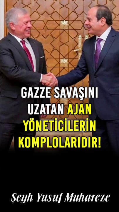 Gazze Savaşını Uzatan Onların Komplolarıdır!