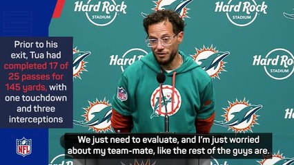 Tua 'in good spirits' after concussion exit - McDaniel