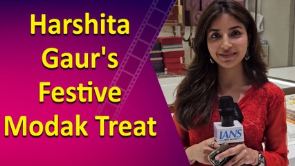 “Mirzapur" Actress Harshita Gaur Celebrates the Festive Season with Her Favorite Modaks