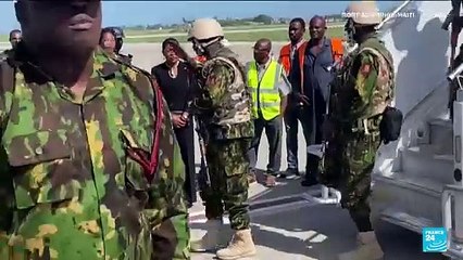 Jamaican soldiers and police arrive in Haiti to help fight gangs