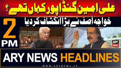 ARY News 2 PM Headlines | 13th September 2024 | Big revealation of Khuwaja Asif