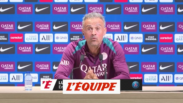 Luis Enrique : «Brest ? le premier match de Ligue des champions» - Foot - L1 - PSG
