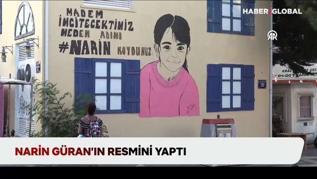 Narin Güran'ın resmini yaptı: Madem incitecektiniz neden adını Narin koydunuz?