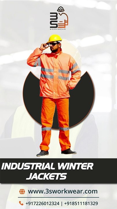 Industrial Winter Jacket for Construction Workers