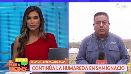 San Ignacio seco, con humareda y con incendios