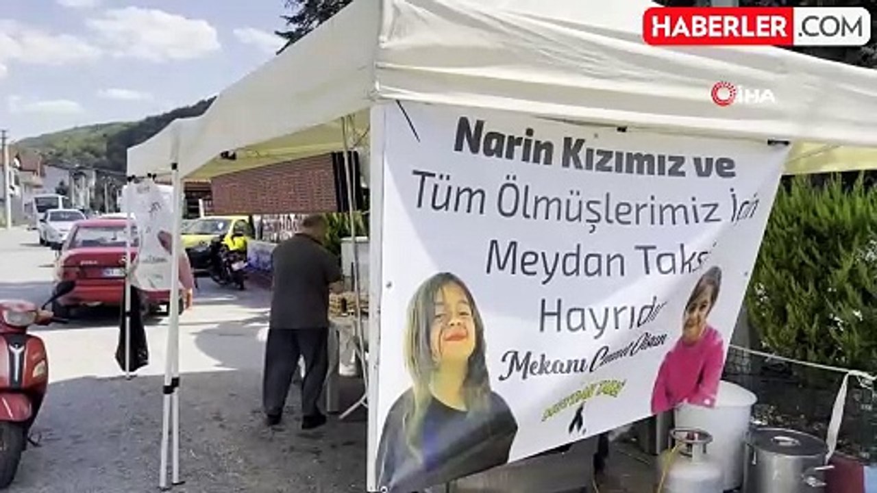 Diyarbakır'da öldürülen Narin için lokma dağıtıldı