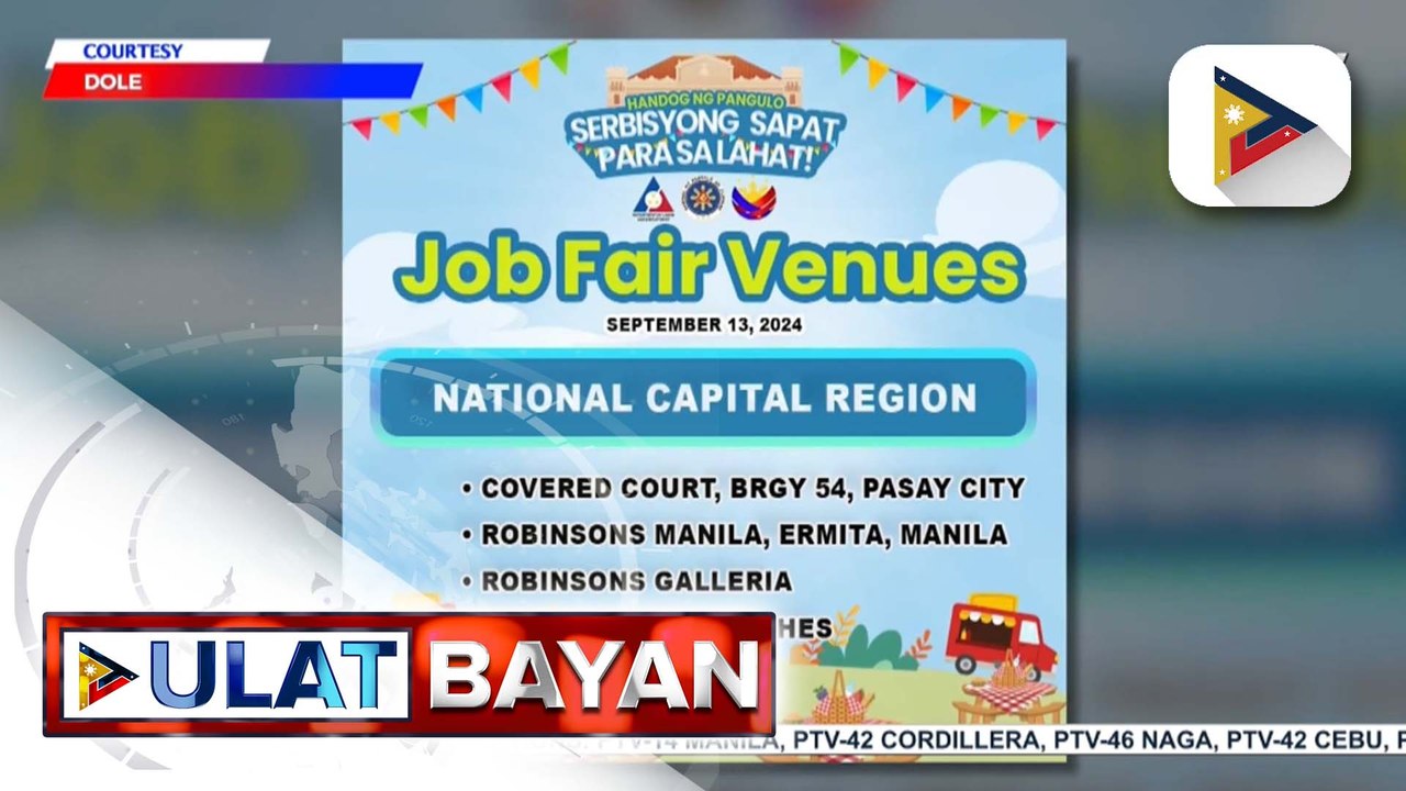 Mga job seeker, nakilahok sa job fair na inilunsad ng DOLE sa ilalim ng programang "Handog ng Pangulo: Serbisyong Sapat para sa Lahat" job fair