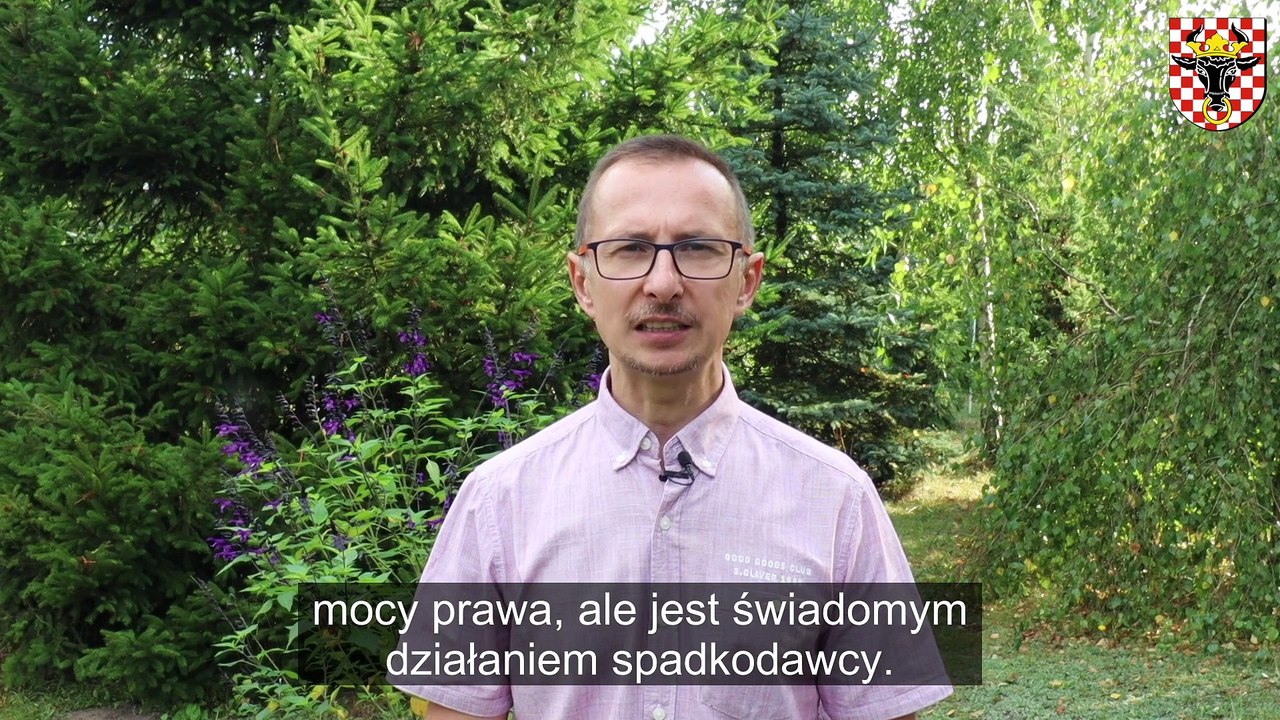 Wideo poradnik nt. "testamentu" dla mieszkańców Powiatu Kaliskiego