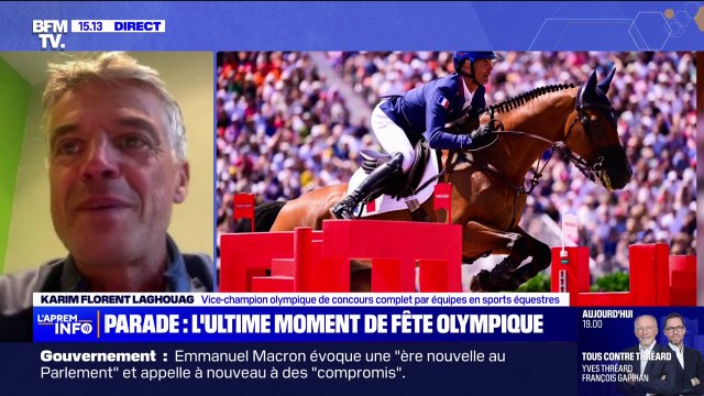 Parade des athlètes: J'ai hâte de me replonger dedans , déclare Karim Laghouag, vice-champion olympique de concours complet d'équitation par équipes