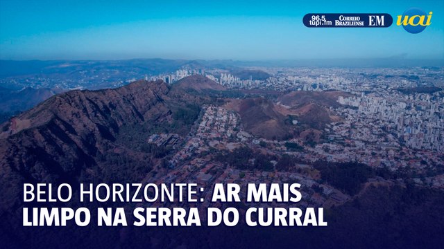 BH amanhece com o ar mais limpo próximo à Serra do Curral