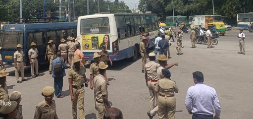 पुलिस की सख्ती के चलते नहीं हो सका धरना व प्रदर्शन