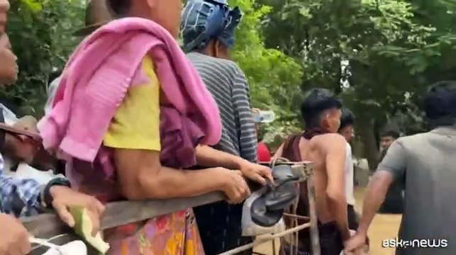 Myanmar allagato dopo il passaggio del tifone Yagi