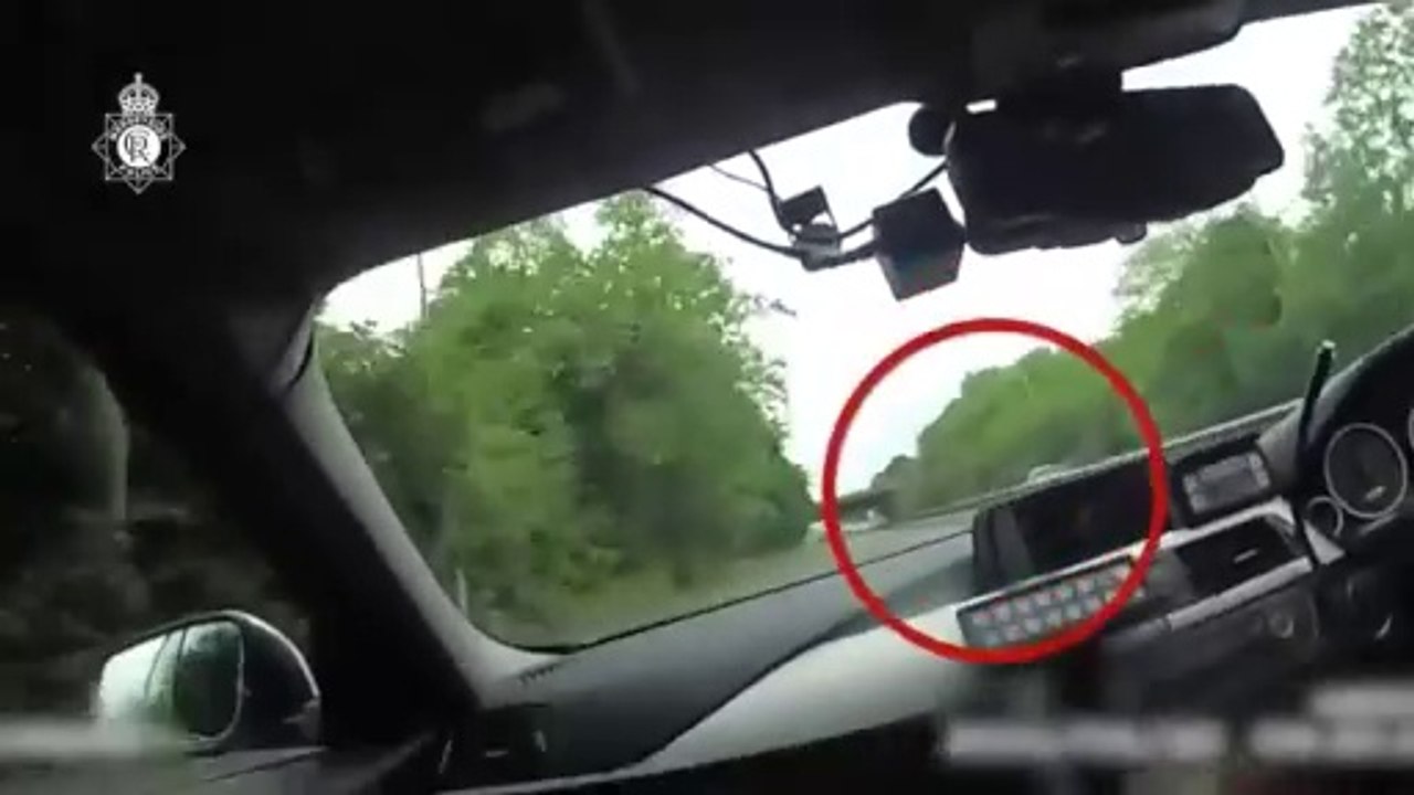 Police pursuit of stolen car