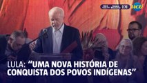 Lula marca presença na cerimônia do Manto Tupinambá