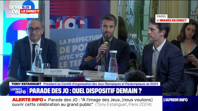 Parade olympique: Le concept c'est de mettre à l'honneur l'ensemble de ces athlètes , détaille Tony Estanguet