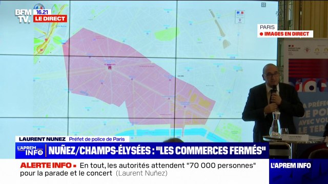 La circulation dans la zone de Paris-Ouest va être très compliquée avec la parade des champions, avertit Laurent Nuñez, préfet de police de Paris