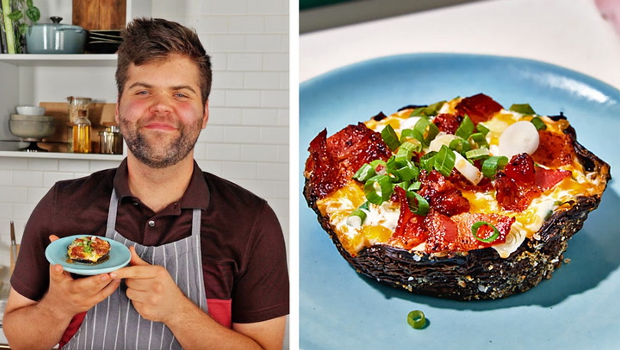 How to Make Loaded Portobello Mushrooms