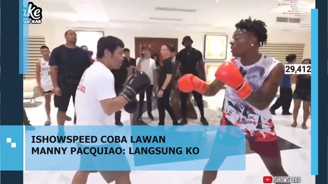 Ishowspeed Coba Lawan Manny Pacquiao Langsung Ko