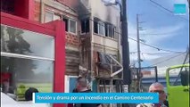 Tensión y drama por un incendio en el Camino Centenario
