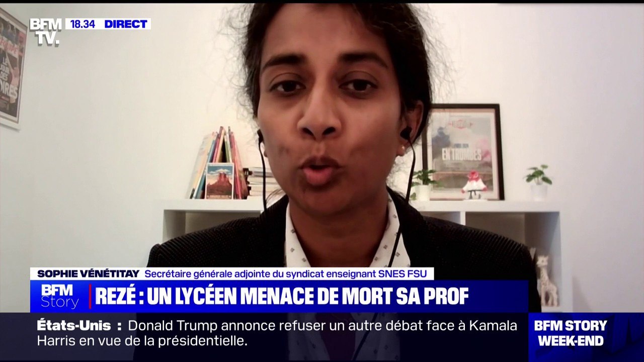 Professeure menacée de mort à Rezé: "On parle beaucoup de soutenir les enseignants, il faut que ça se voit concrètement", pour Sophie Vénétitay (SNES-FSU)