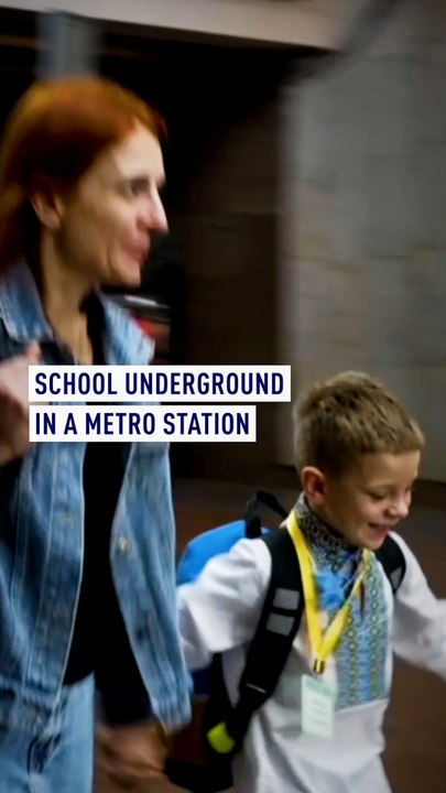 School underground in a metro station