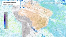 Previsão de Nebulosidade e Chuva até Domingo (15)