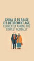 China raises retirement age