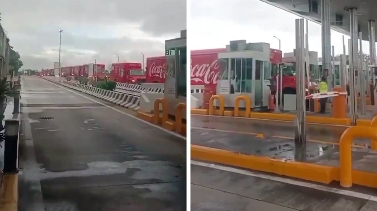 Morelos: Caravana de camiones Coca Cola abandona el estado por incremento de inseguridad