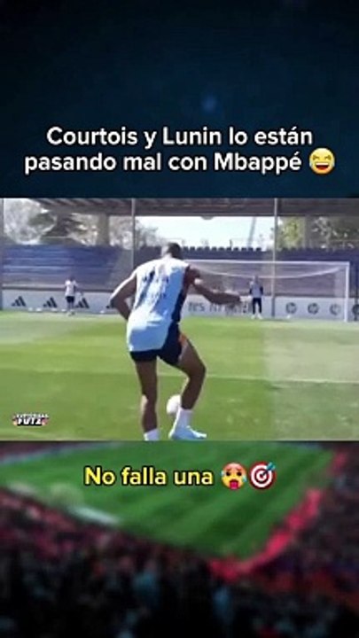 Mbappé se retrouve face au gardien Thibaut Courtois... En excellente condition