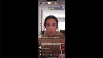 Julián Serrano rompió abruptamente su relación con Chiara De Vita y ella reaccionó en un vivo