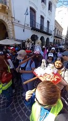 La escuela Corina Lona peregrina hacia la Catedral de Salta