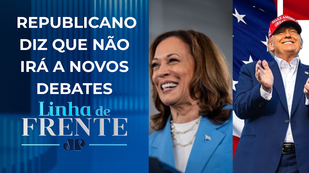 Apoiadores de Trump acusam Kamala de usar fone em debate | LINHA DE FRENTE