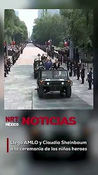 El presidente Andrés Manuel López Obrador y la presidenta electa Claudia Sheinbaum encabezaron la Ceremonia Conmemorativa del 177 Aniversario de la Gesta Heroica de los Niños Héroes de Chapultepec, en el Altar a la Patria