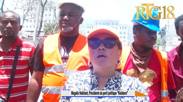 Meri Pòtoprens ak Magalie Habitant demare yon operasyon netwayaj nan plizyè zòn nan kapital la.