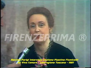 Narciso Parigi intervista Giuliana Plastino Fiumicelli - Teleregione Toscana - 1981