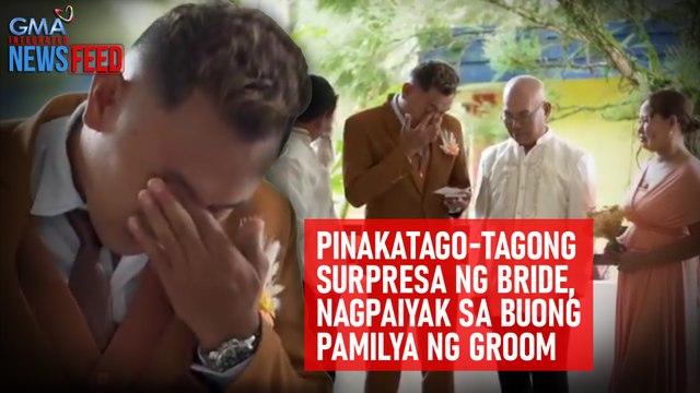 Pinakatago-tagong surpresa ng bride, nagpaiyak sa buong pamilya ng groom | GMA Integrated Newsfeed