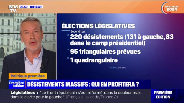 ÉDITO - Législatives: qui profitera réellement des nombreux désistements?